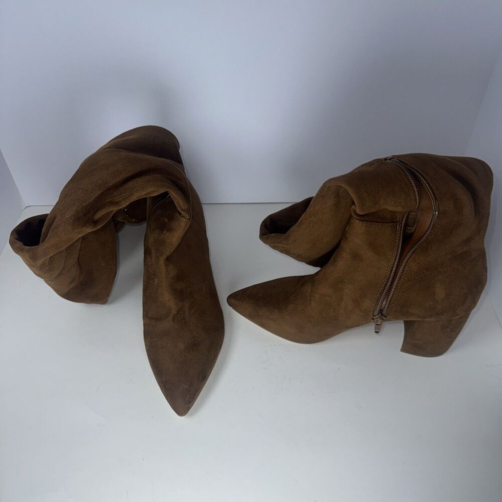 Steve Madden Knee High Boots Women’s Size 8M – Chestnut Brown –